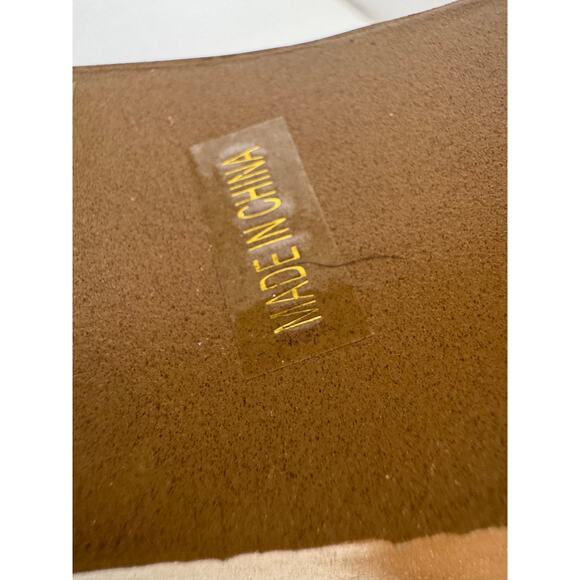 DOLL HOUSE Women's Gold Perforated Peep Toe Platform Bootie Cage 10 - Picture 10 of 10